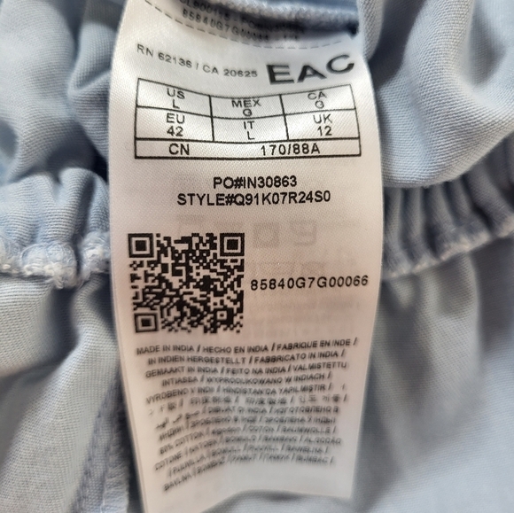 Guess Blue Denim Like Drew Ruffle Dress - Picture 7 of 8